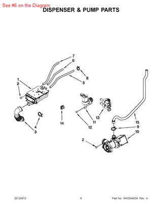 Picture of Whirlpool HOSE - Part# W10192978