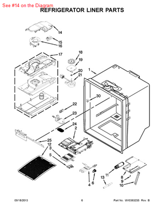 Picture of Whirlpool DUCT-AIR - Part# W10194596