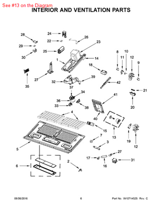 Picture of Whirlpool PISTON - Part# W10197758