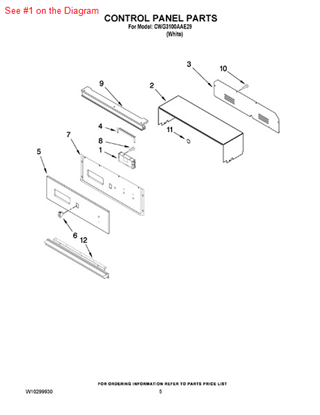 Picture of Whirlpool CNTRL-ELEC - Part# W10201914