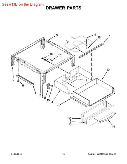 Picture of Whirlpool PANEL-DRWR - Part# W10203763