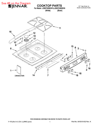 Picture of Whirlpool PANL-CNTRL - Part# W10206075