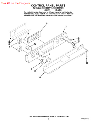 Picture of Whirlpool PANL-CNTRL - Part# W10206082