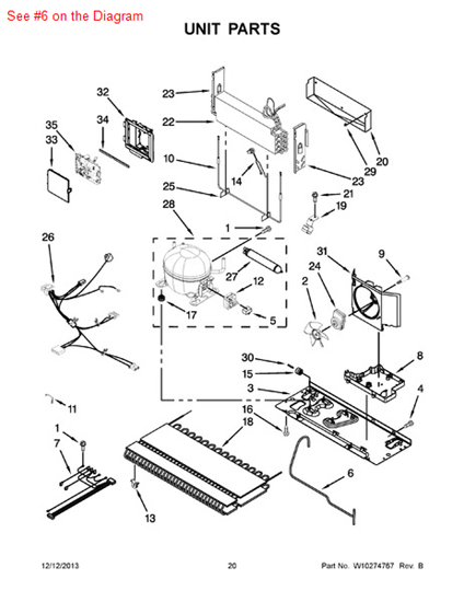 Picture of Whirlpool TUBE - Part# W10217747