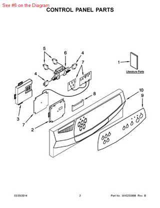 Picture of Whirlpool HANDLE - Part# W10221915