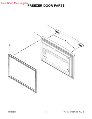 Picture of Whirlpool HANDLE - Part# W10223023