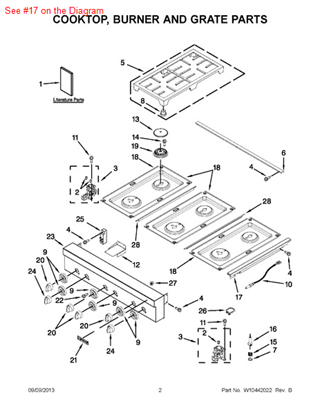 Picture of Whirlpool TRIM-CKTOP - Part# W10226014