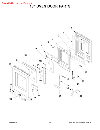 Picture of Whirlpool ENDCAP-HDL - Part# W10226025