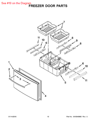 Picture of Whirlpool GLIDE - Part# W10235368