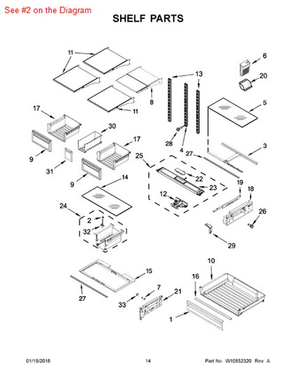 Picture of Whirlpool ROLLER - Part# W10248789