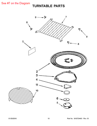 Picture of Whirlpool RACK-MEAL - Part# W10249618