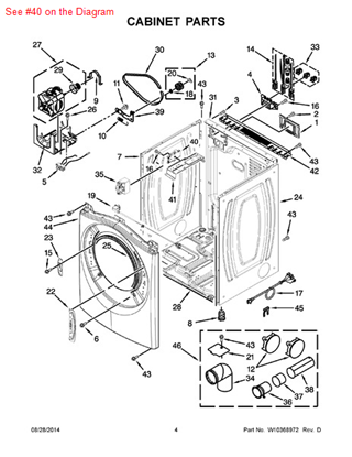 Picture of Whirlpool CNTRL-ELEC - Part# W10249825