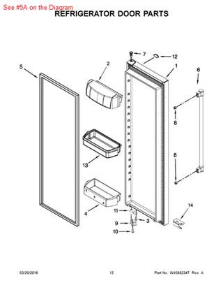 Picture of Whirlpool GASKET-FIP - Part# W10249912