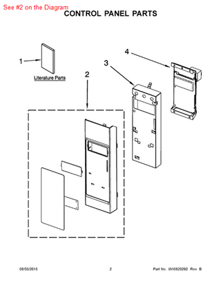 Picture of Whirlpool PANL-CNTRL - Part# W10250591