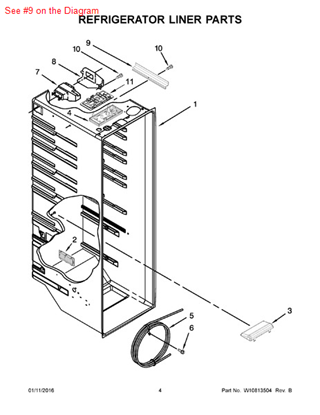 Picture of Whirlpool COVER-WIRE - Part# W10252495