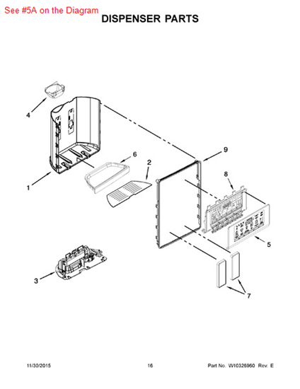 Picture of Whirlpool OVERLAY - Part# W10254266