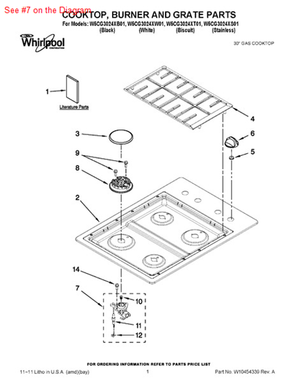 Picture of Whirlpool HOLDER-ORF - Part# W10256122