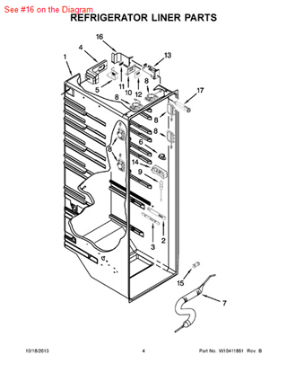 Picture of Whirlpool COVER-FILT - Part# W10260403