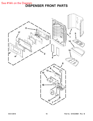 Picture of Whirlpool TRAY-DRIP - Part# W10267870