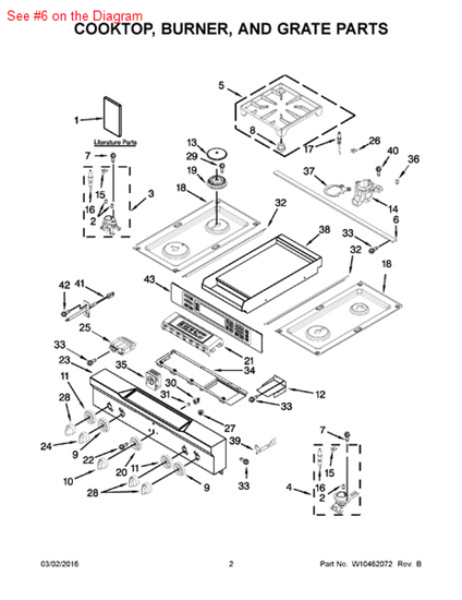 Picture of Whirlpool TRIM-TOP - Part# W10269217