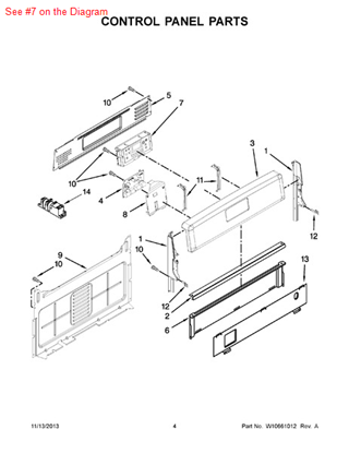 Picture of Whirlpool CNTRL-ELEC - Part# W10271769