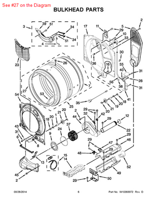 Picture of Whirlpool SEAL - Part# W10273050