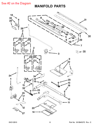 Picture of Whirlpool HOLDER-ORF - Part# W10273135
