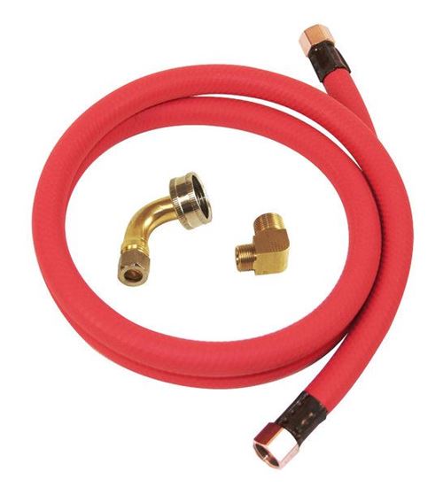 Picture of 6' Dishwasher Industrial Grade Water Supply Fill Hose Installation Kit by Whirlpool Maytag - Part# W10278627RC