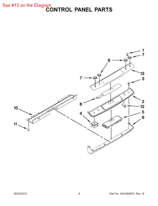 Picture of Whirlpool PANL-CNTRL - Part# W10279070