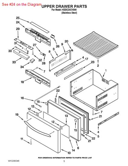 Picture of Whirlpool DISPLAY - Part# W10281502