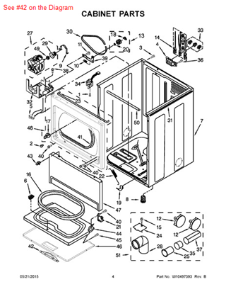 Picture of Whirlpool HANDLE - Part# W10284093