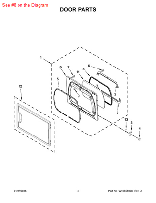 Picture of Whirlpool SEAL - Part# W10284122