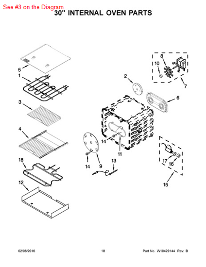 Picture of Whirlpool RACK-OVEN - Part# W10284950