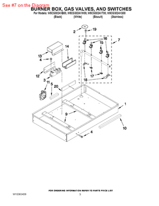 Picture of Whirlpool MANIFOLD - Part# W10285283