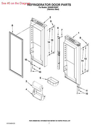 Picture of Whirlpool BIN-CNTLVR - Part# W10289494