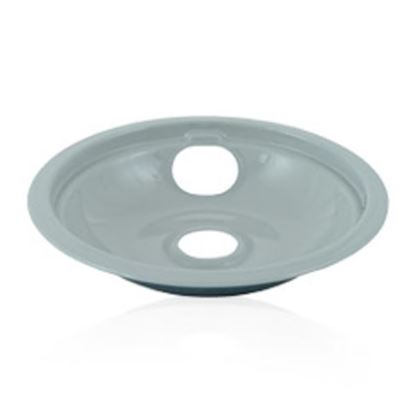 Picture of Whirlpool KitchenAid Roper Amana Jenn-Air Maytag Caloric Gaffers and Sattler Magic Chef Norge Sears Kenmore Admiral Range Cook Top Gray Porcelain Drip Bowl Set Includes 2 6" 2 8" - Part# W10291024