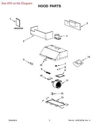 Picture of Whirlpool CNTRL-ELEC - Part# W10291604