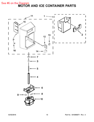 Picture of Whirlpool CHUTE - Part# W10293211