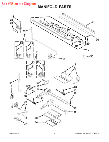 Picture of Whirlpool HOLDER-ORF - Part# W10296790