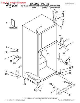 Picture of Whirlpool TUBE-WATER - Part# W10306394