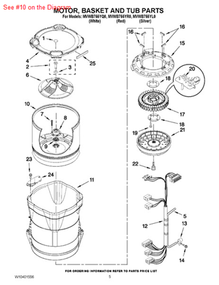 Picture of Whirlpool BASKET - Part# W10310957