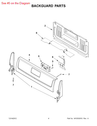 Picture of Whirlpool CNTRL-ELEC - Part# W10310969