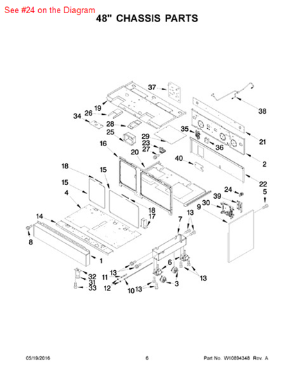 Picture of Whirlpool VALVE-GAS - Part# W10311268