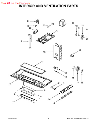 Picture of Whirlpool BRKT-SUPPT - Part# W10313275