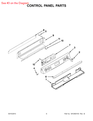 Picture of Whirlpool PANL-CNTRL - Part# W10314419