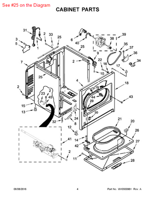 Picture of Whirlpool FOAM SEAL - Part# W10316529