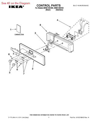 Picture of Whirlpool PANL-CNTRL - Part# W10317079