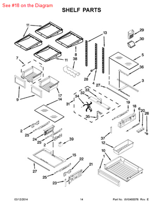 Picture of Whirlpool SIDEPLATE- - Part# W10317523