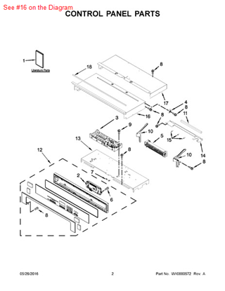 Picture of Whirlpool TOP-CABNT - Part# W10318192