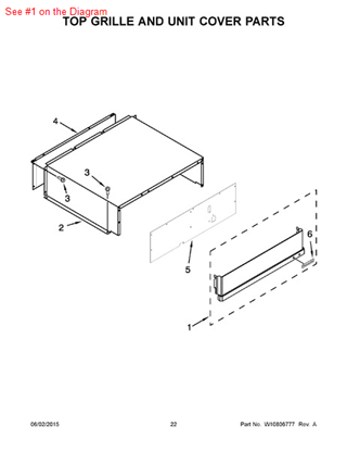 Picture of Whirlpool GRILL-UPPR - Part# W10321106